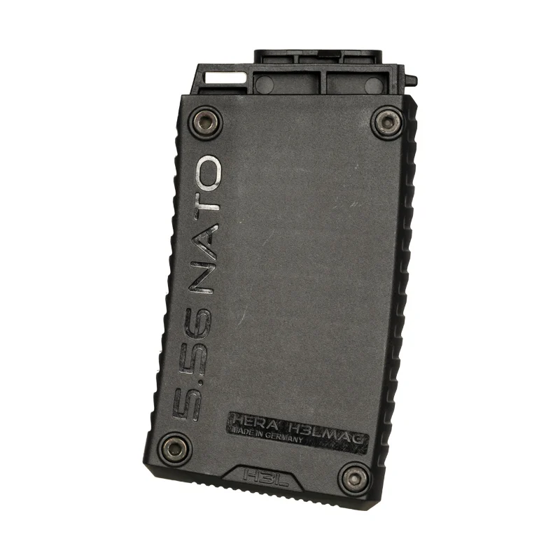 H3L-P 10 Round Full Body Size BLACK 7 Black H3L-P 10 Round AR-15/M4 Magazine - Open Pointing Right