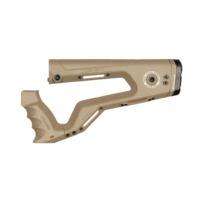 CQR GEN 2.0 Buttstock TAN 5 CQR GEN2.0 Buttstock in Tan (FDE) pointing left