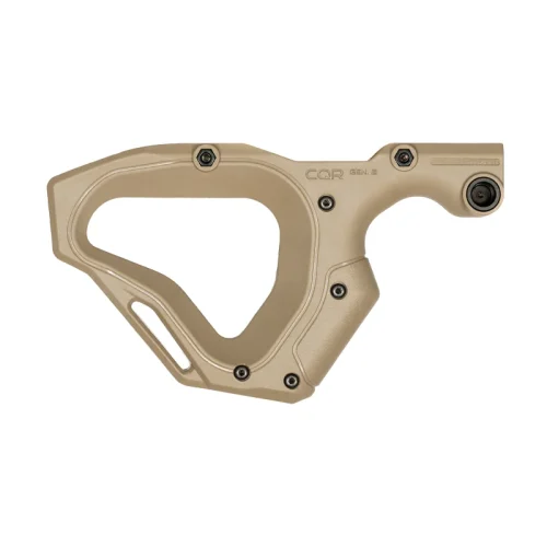 CQR 2.0 front grip in tan, pointing left