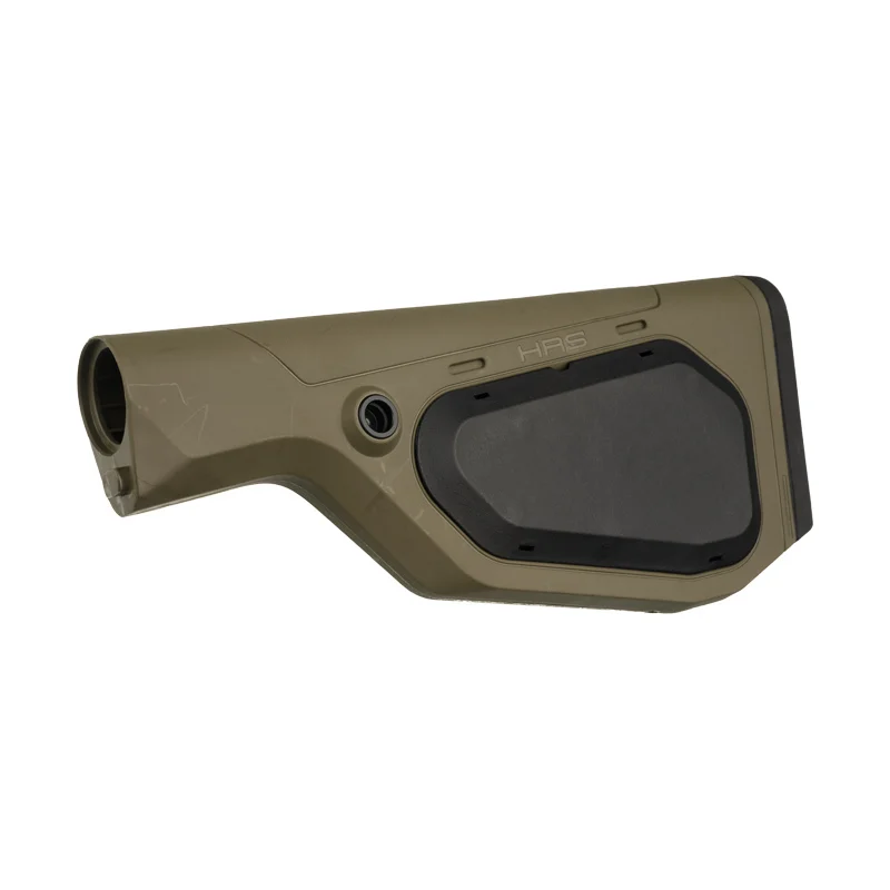 HRS Fixed Buttstock OD Green 6 OD Green Hera HRS Light Fixed Buttstock for AR-15 with Spacer Plate - Front View