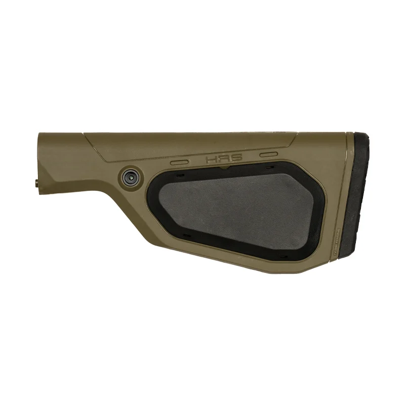 HRS Fixed Buttstock OD Green 7 OD Green Hera HRS Light Fixed Buttstock for AR-15 with Spacer Plate - Pointing Left