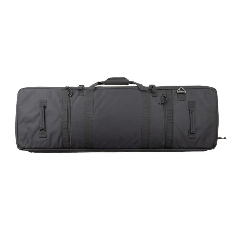 Bag and Mag Bundle 13 Back side of black rifle bag showcasing straps.