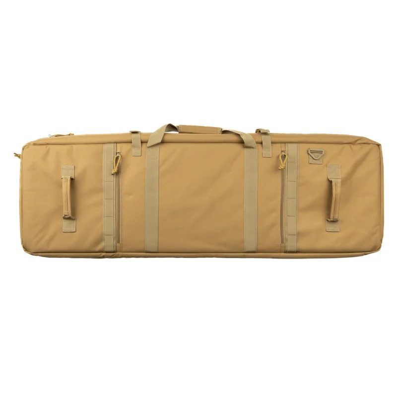 Bag and Mag Bundle 4 Backside of 42" coyote rifle bag with carrying handles.