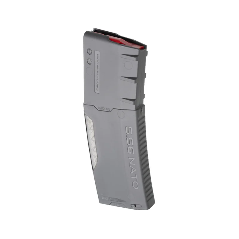 H3MAG-T - BATTLESHIP GRAY 5 Rear View of Hera Arms H3MAG-T 30-Round Magazine – Battleship Gray