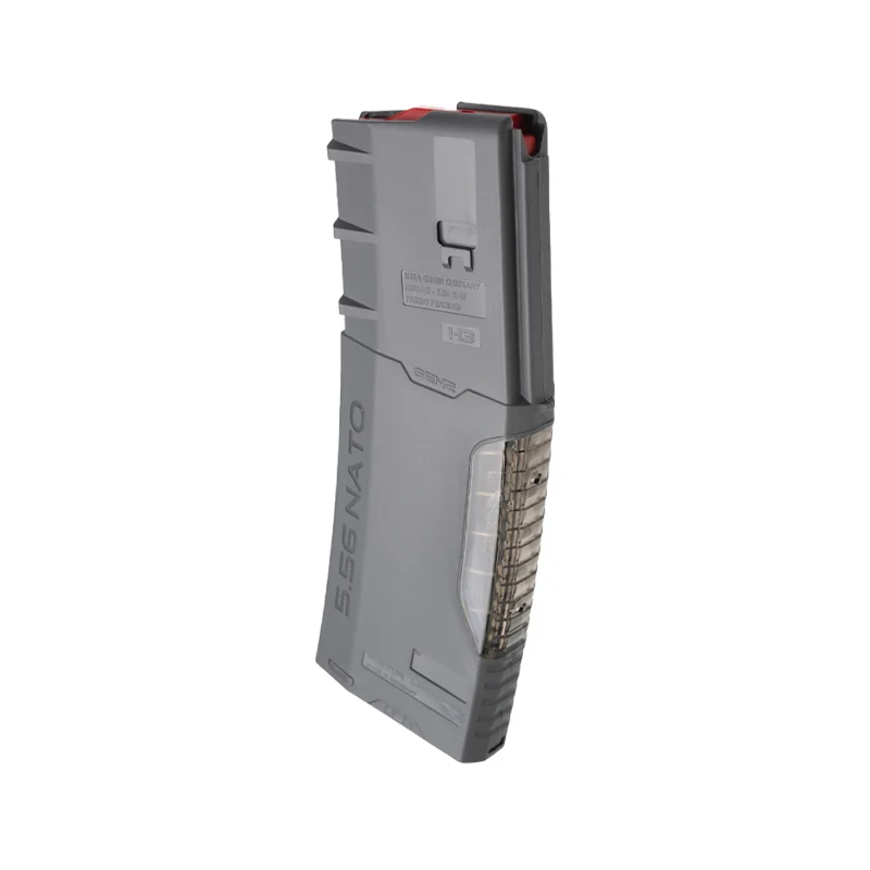 H3MAG-T - BATTLESHIP GRAY 7 Hera Arms H3MAG-T Magazine – Transparent Spine Facing Forward, Battleship Gray